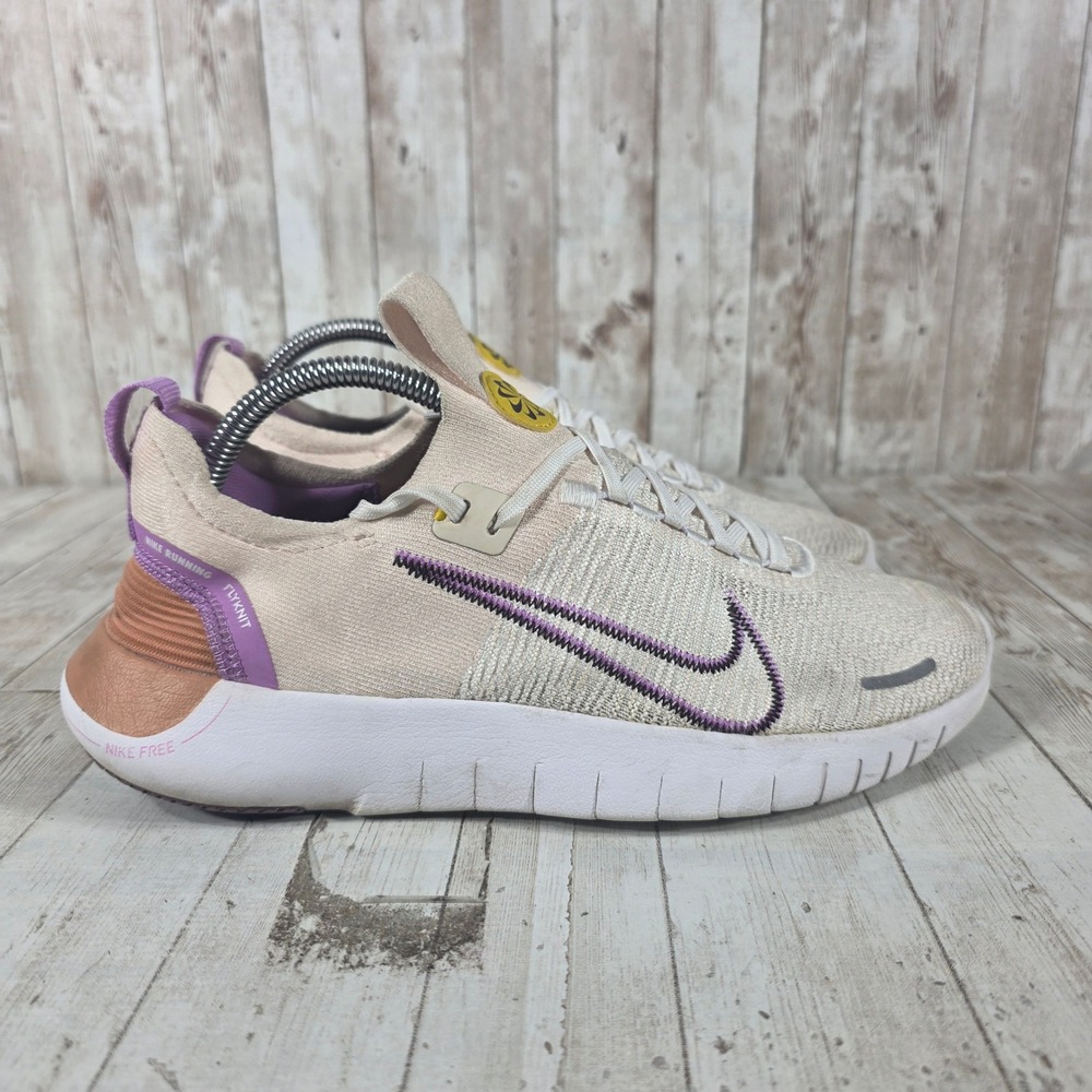 Nike Free RN NN‎ Flyknit Womens 9.5 Sanddrift Cave Purple DX6482-800 Running